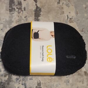 Lolë Black Fleece Belt Bag